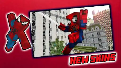 Play SpiderMan Mod Minecraft PE as an online game SpiderMan Mod Minecraft PE with UptoPlay