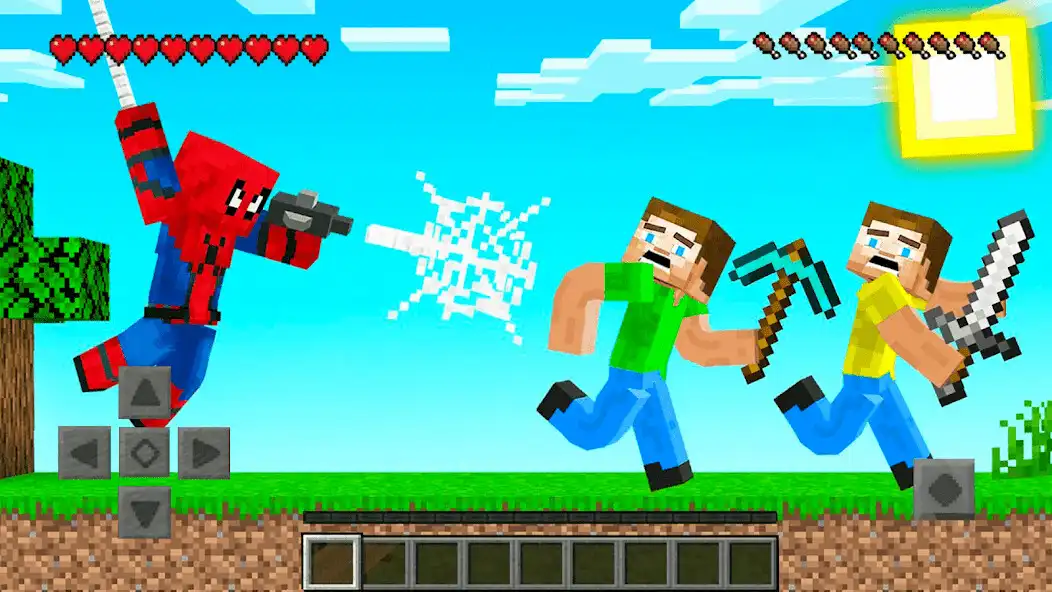 Play Spider Man Mods for Minecraft as an online game Spider Man Mods for Minecraft with UptoPlay