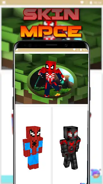 Play Spiderman Skin MCPE  and enjoy Spiderman Skin MCPE with UptoPlay