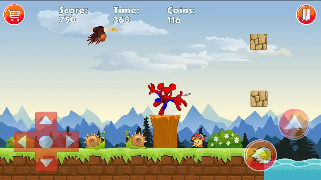 Play Spider Mickey Adventure Game as an online game Spider Mickey Adventure Game with UptoPlay