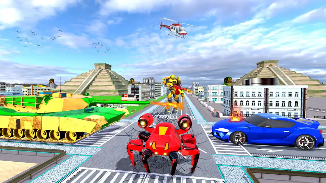 Play Spider Robots Transformer 3D as an online game Spider Robots Transformer 3D with UptoPlay