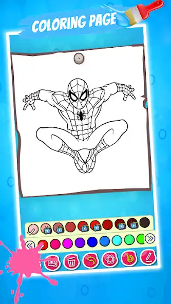 Play spider-rope drawing book  and enjoy spider-rope drawing book with UptoPlay
