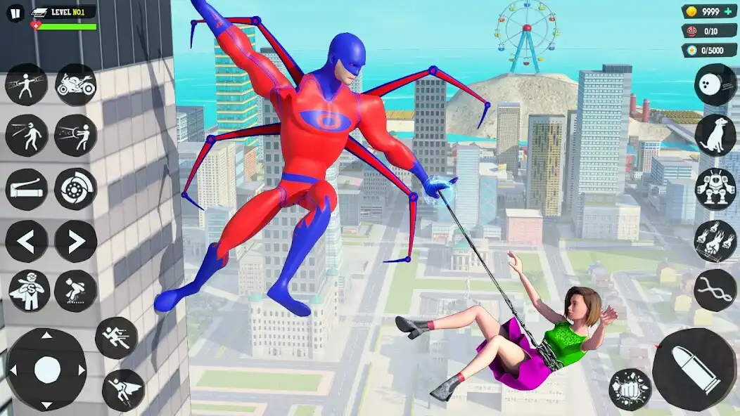 Play Spider Rope Games: Spider Hero as an online game Spider Rope Games: Spider Hero with UptoPlay