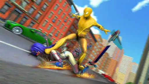 Play Spider Rope Hero 3D Fight Game  and enjoy Spider Rope Hero 3D Fight Game with UptoPlay