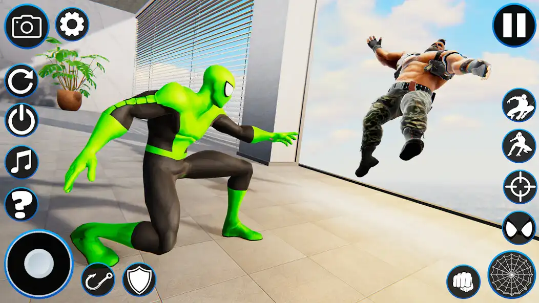 Play Spider RopeHero City Battle 3D as an online game Spider RopeHero City Battle 3D with UptoPlay