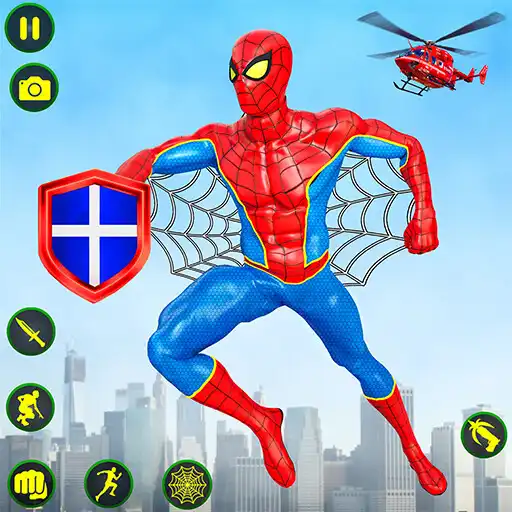 Play Spider Rope Hero Crime Town APK