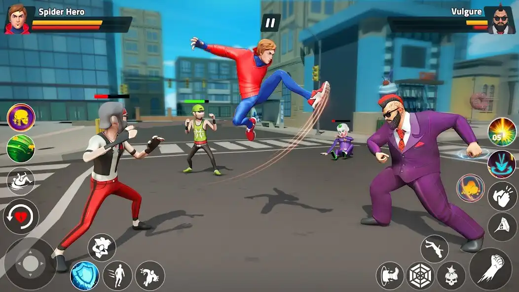 Play Spider Rope Hero: Gang War  and enjoy Spider Rope Hero: Gang War with UptoPlay