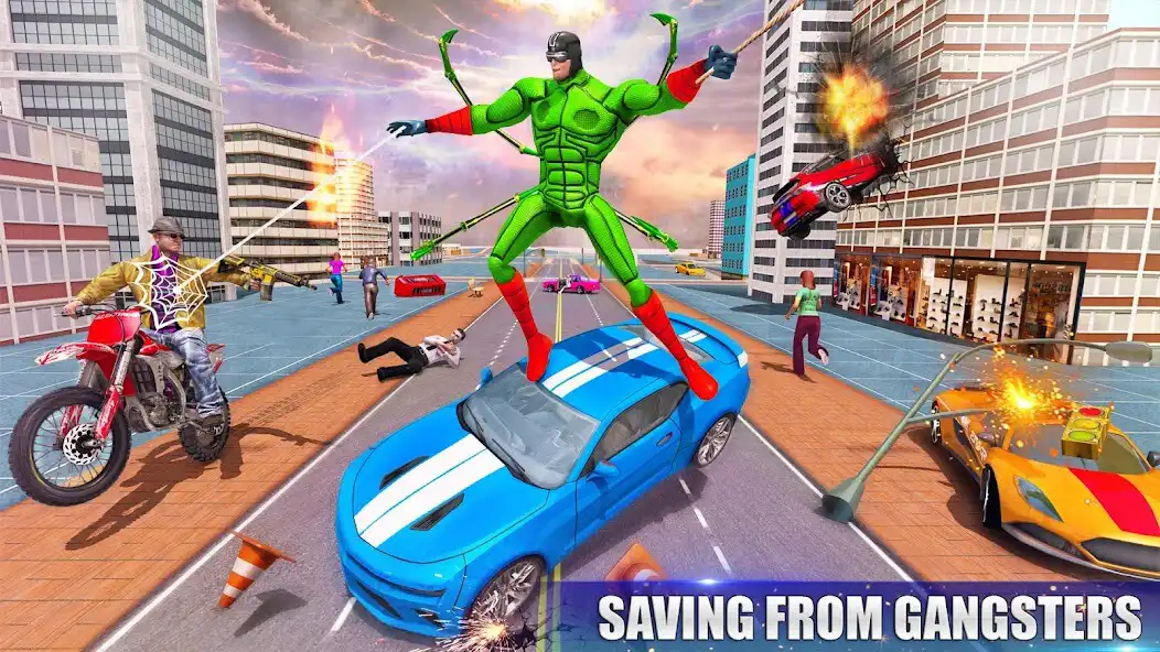 Play Spider Rope Hero Man Game 3d  and enjoy Spider Rope Hero Man Game 3d with UptoPlay