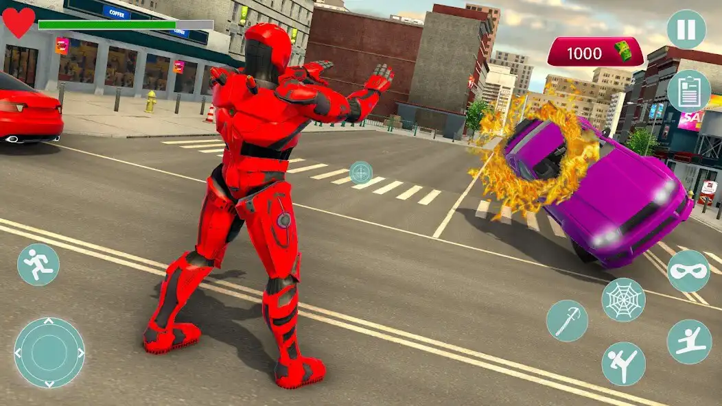 Play Spider Rope Hero : Power Robot as an online game Spider Rope Hero : Power Robot with UptoPlay