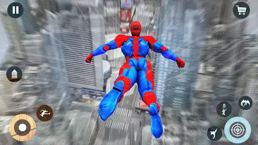 Play Spider Rope Hero Robot Games as an online game Spider Rope Hero Robot Games with UptoPlay