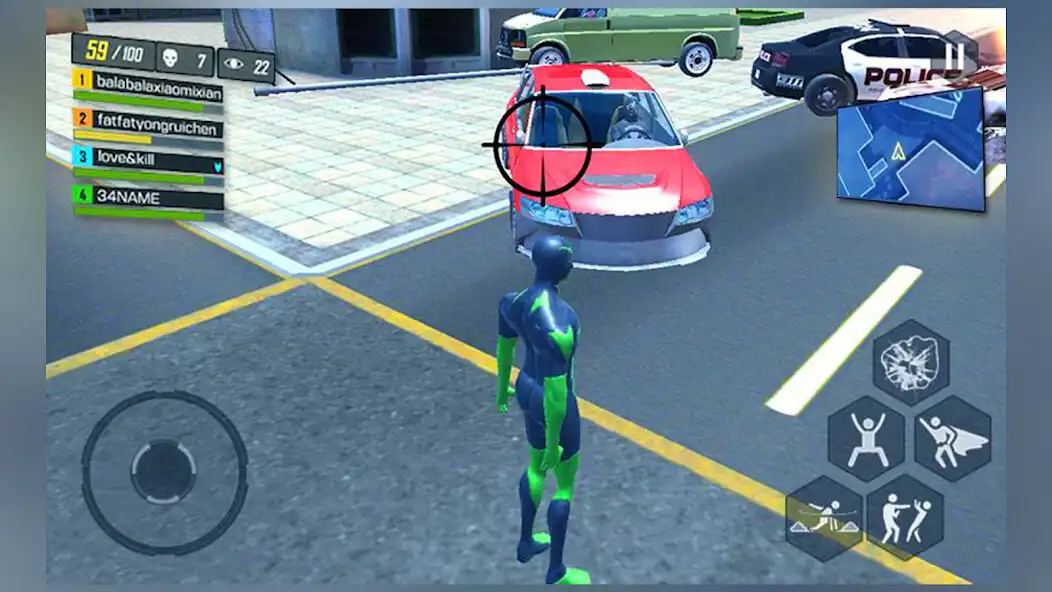 Play Spider Rope Hero : Vegas Mafia as an online game Spider Rope Hero : Vegas Mafia with UptoPlay