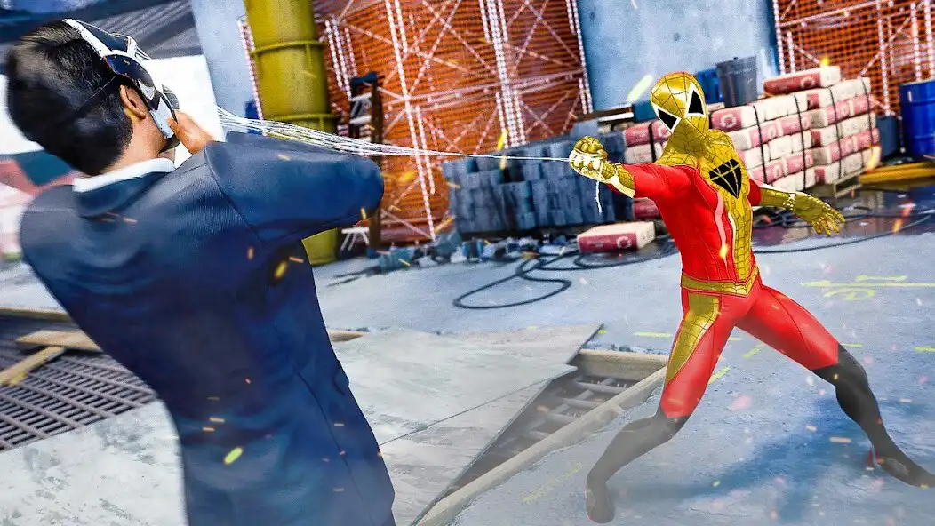 Play Spider Rope Superhero Fighter as an online game Spider Rope Superhero Fighter with UptoPlay