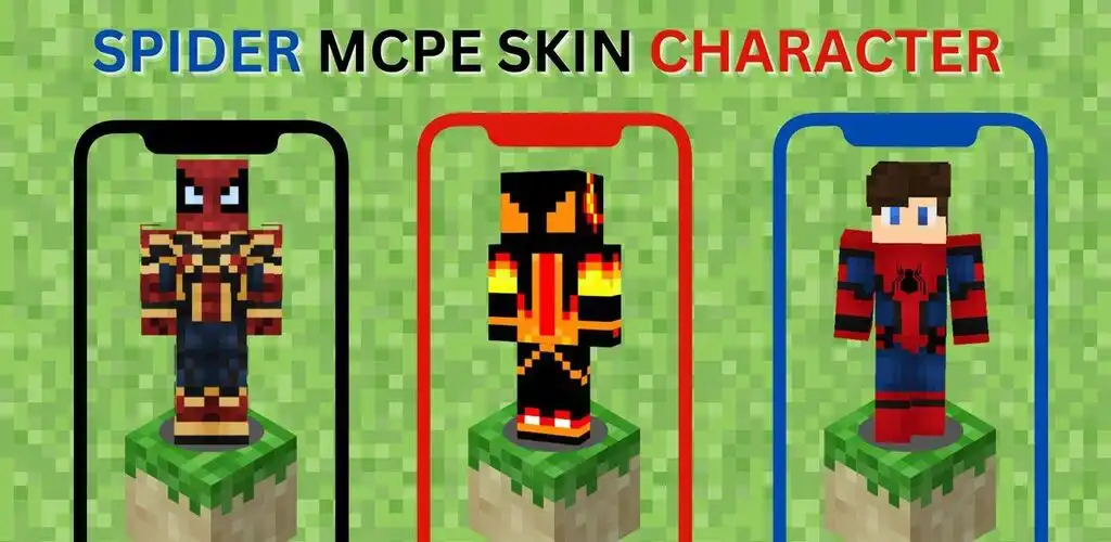 Play Spider Skins for MCPE  and enjoy Spider Skins for MCPE with UptoPlay