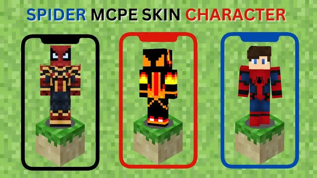 Play Spider Skins for MCPE as an online game Spider Skins for MCPE with UptoPlay
