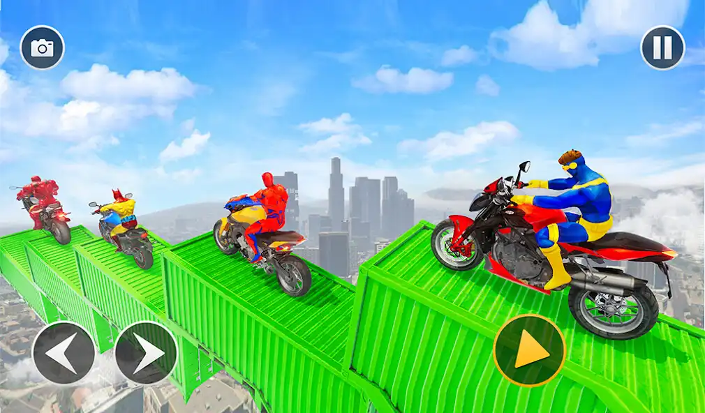 Play Spider Superhero Bike Stunt  and enjoy Spider Superhero Bike Stunt with UptoPlay