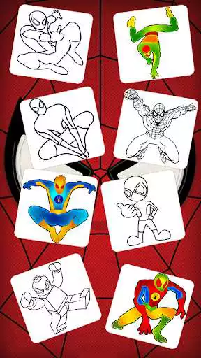 Play spider super heroes coloring game of woman as an online game spider super heroes coloring game of woman with UptoPlay