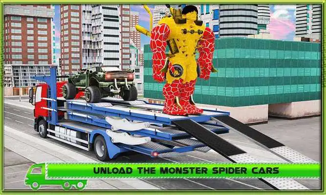 Play Spider Transport Monster Truck