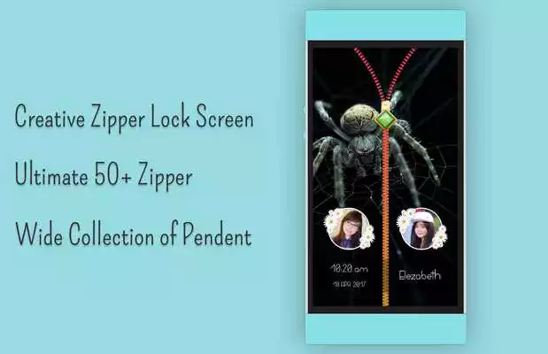 Play Spider Zipper Lock Screen