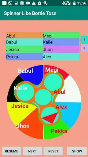 Play Spinner Like Bottle Toss as an online game Spinner Like Bottle Toss with UptoPlay