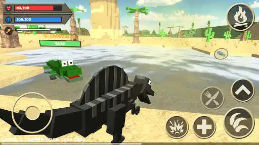 Play Spinosaurus Craft Simulator as an online game Spinosaurus Craft Simulator with UptoPlay