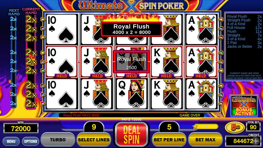 Play Spin Poker™ Casino Video Slots as an online game Spin Poker™ Casino Video Slots with UptoPlay