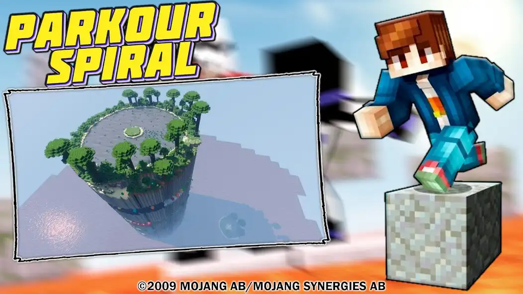Play Spiral Parkour Maps - Levels as an online game Spiral Parkour Maps - Levels with UptoPlay
