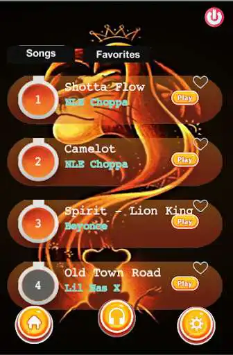 Play Spirit - Lion king Piano tiles as an online game Spirit - Lion king Piano tiles with UptoPlay