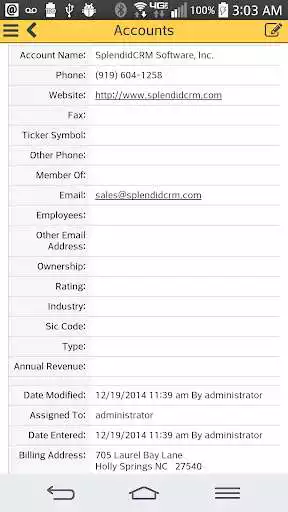 Play SplendidCRM Mobile Client