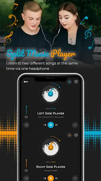 Play Split Music Player: Dual Audio  and enjoy Split Music Player: Dual Audio with UptoPlay