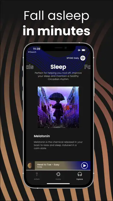 Play SPOKE - Music, Meditate, Sleep as an online game SPOKE - Music, Meditate, Sleep with UptoPlay