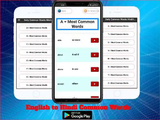 Play Spoken English to Hindi Common Words  and enjoy Spoken English to Hindi Common Words with UptoPlay