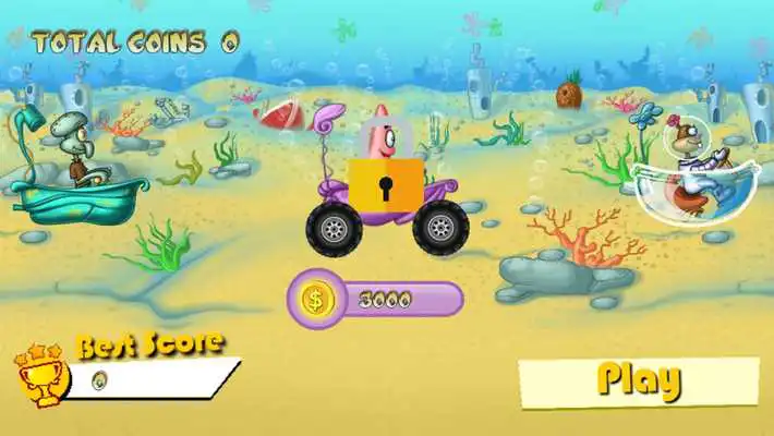 Play Sponge-bob Bike Racing