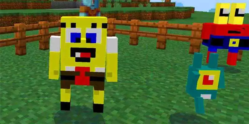Play SpongeBob Mod for Minecraft PE