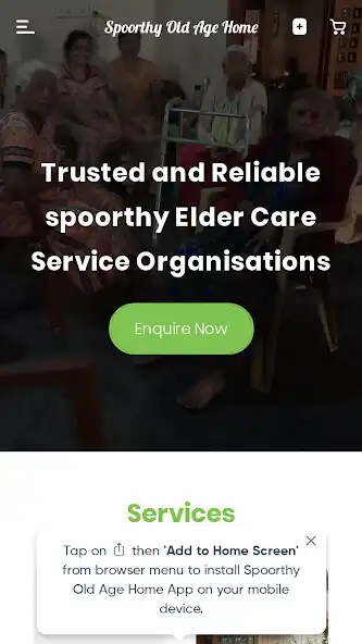 Play Spoorthy Old Age Home as an online game Spoorthy Old Age Home with UptoPlay