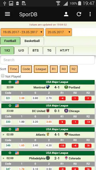 Play SporDb as an online game SporDb with UptoPlay