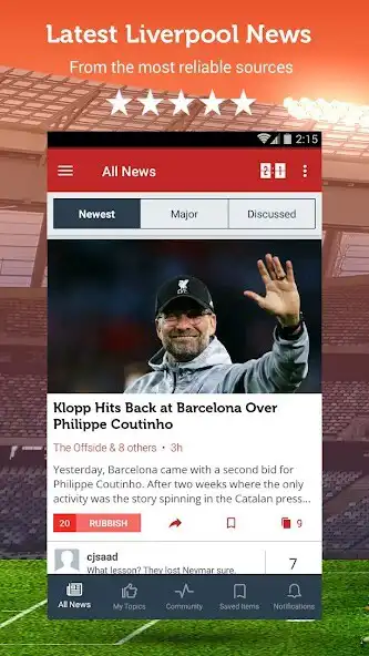 Play Sportfusion - Unofficial News for Liverpool  and enjoy Sportfusion - Unofficial News for Liverpool with UptoPlay