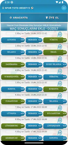 Play Spor Toto Hedef15  and enjoy Spor Toto Hedef15 with UptoPlay