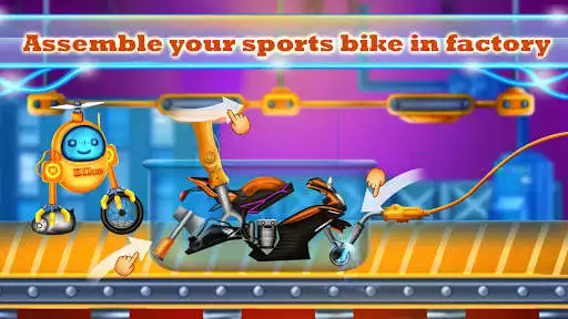 Play Sports Motorcycle Factory: Motorbike Builder Games as an online game Sports Motorcycle Factory: Motorbike Builder Games with UptoPlay