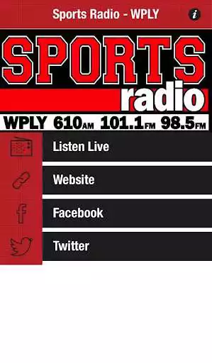 Play Sports Radio - WPLY  and enjoy Sports Radio - WPLY with UptoPlay