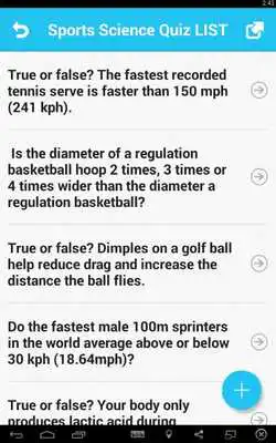 Play Sports Science Quiz