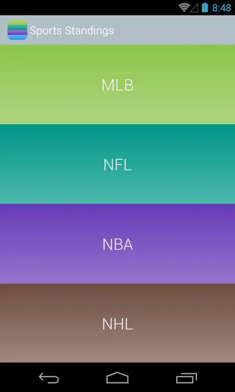 Play Sports Standings