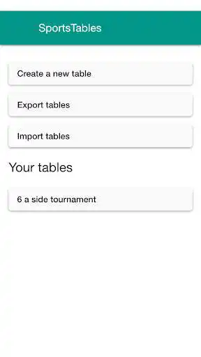 Play SportsTables League Manager as an online game SportsTables League Manager with UptoPlay