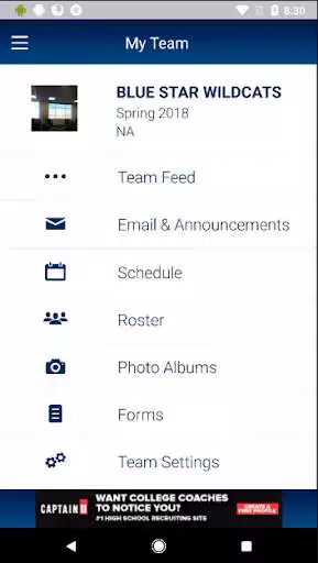 Play Sports Team Connect