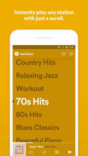 Play Spotify Stations: Streaming music radio stations  and enjoy Spotify Stations: Streaming music radio stations with UptoPlay