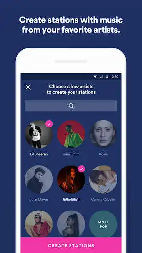 Play Spotify Stations: Streaming music radio stations as an online game Spotify Stations: Streaming music radio stations with UptoPlay