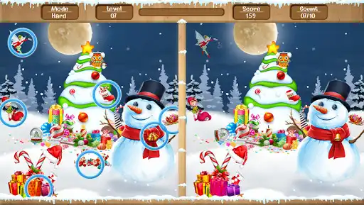 Play Spot The Difference : Christmas Puzzle as an online game Spot The Difference : Christmas Puzzle with UptoPlay