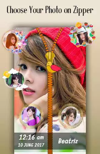 Play Spring Flower Zipper Lock Screen