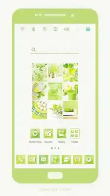 Play Spring Greenery Launcher theme