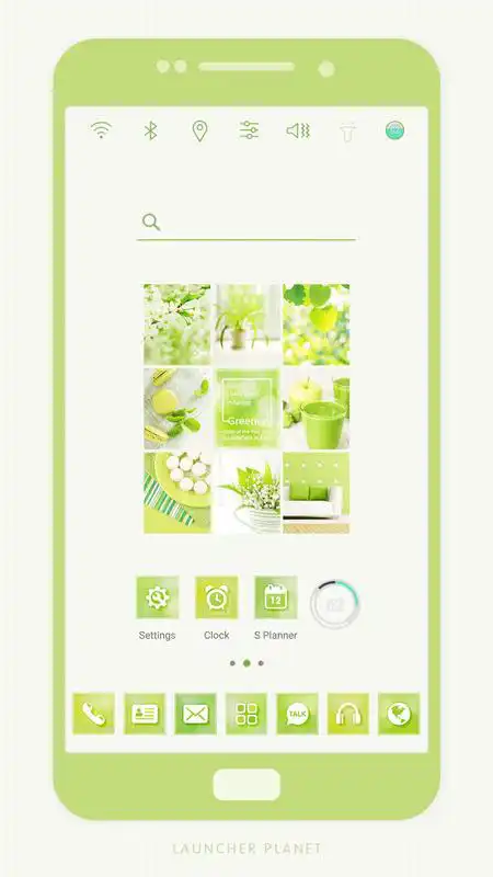 Play Spring Greenery Launcher theme