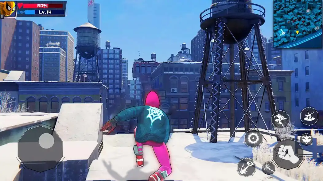 Play Spuer City Hero：Spider Game as an online game Spuer City Hero：Spider Game with UptoPlay